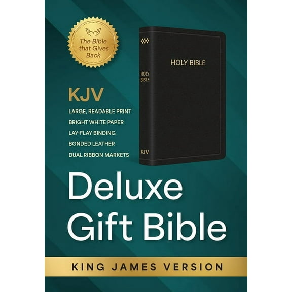 KJV Deluxe Bibles KJV Holy Bible: Deluxe Gift Bible - Black Bonded Leather, Thumb Indexed: King James Version Bible, (Hardcover)