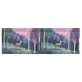 thumbnail image 6 of Yayeee Kitchen Valance Rod Pocket 54" x 18" Living Room Window Curtain, Green Night Deer, 6 of 6