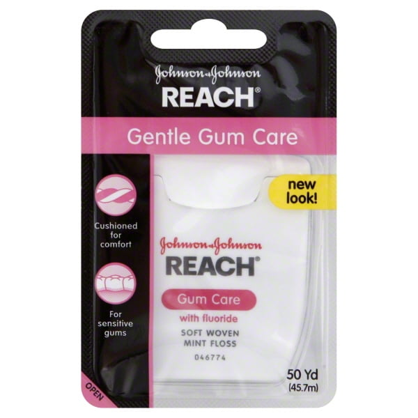 Reach Gentle Gum Care with Fluoride Mint Dental Floss. 50 yd Walmart