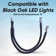 thumbnail image 3 of Cable de conexión LED de roble negro para configuración de luces múltiples (2 piezas), 3 of 5