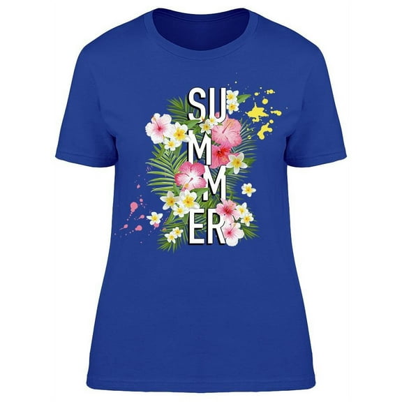 Summer Plants And Flowers Tee Women's -Image by Shutterstock