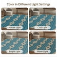 thumbnail image 7 of ODIKA 2'x3' Ultra-Soft Accent Mat, Geometric Stripe Abstract Block Bands Vertical Ombre Striped Boho Refined None Washable, Bare feet friendly, Easy Care Indoor rug for Bedside, Footrest, 7 of 7