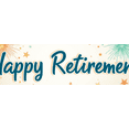 thumbnail image 3 of Colorful Design Happy Retirement Banner Decorative Party Balloons Polyester Material Celebration Banner for Retirement Party Event Celebration Indoor Use, 3 of 7