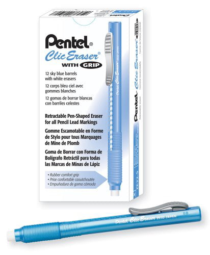 Pentel Clic Eraser Blue Barrel 