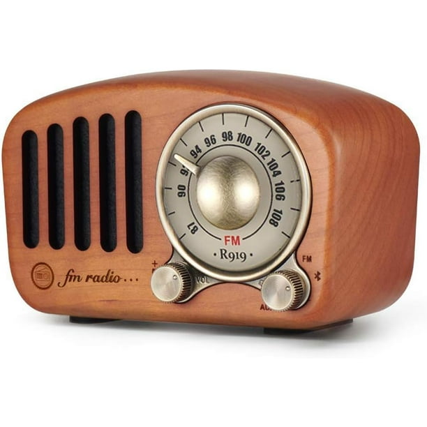 Radio Portable FM Poste, Vintage Poche Radios Transistor Bluetooth