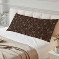 thumbnail image 4 of Brown Floral Body Pillow Covers 20"x60", Vintage Spring Botanical Flowers Soft Brushed Microfiber Breathable Throw Pillow Covers, Pillowcase with Zipper for Couch Sofa Bedroom Living Room, 4 of 9