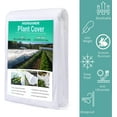 thumbnail image 3 of Plant Covers Freeze Protection, Non-Woven Fabric Plant Cover for Winter Frost Protection, 8Ft x 24Ft Reusable Row Covers (Frame not Include), 3 of 8