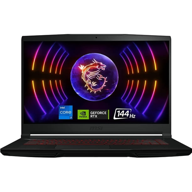 MSI GF63 Thin Gaming Laptop 15.6 12th Gen Intel 10-Core i7-12650H Geforce RTX 4050 32GB DDR4 512GB PCIe SSD+1TB HDD