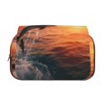 thumbnail image 2 of Disketp Sunset Dancing Dolphin B Estuche de Lápices de Doble Capa con Tapa Abatible y Cremallera, Organizador Escolar para Adolescentes y Adultos, 2 of 7