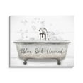 thumbnail image 3 of Stupell Relax Soak Unwind Bathtub Bubbles Typography Painting Gallery Wrapped Canvas Print Wall Art, 3 of 5