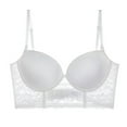 thumbnail image 1 of Harpily 2025 Bra Women's Clearance Lace Solid Color U Shaped Large Backless Soft Underwire Bra, 1 of 5