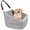 Grey, variant on Dog Car Seat for Small Dogs & Cats, Pet Booster Seat Bed with Safety Leash, Washable Travel Carrier