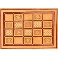 thumbnail image 1 of Ahgly Company Indoor Rectangle Abstract Orange Modern Area Rugs, 6' x 9', 1 of 4