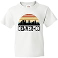 thumbnail image 3 of Inktastic Denver Colorado Skyline Vintage Youth T-Shirt, 3 of 5