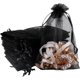 thumbnail image 1 of 100 bolsas de organza transparente premium, bolsas de regalo de boda Casewin negras con cordón, bolsas de regalo de joyería de 4x6 para fiestas, joyas, Navidad, festivales, jabones de baño, bolsas de, 1 of 8