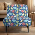 thumbnail image 2 of HELLHERO Elastic Armless Accent Chair Cover for Dining Room, Dustproof Armless Accent Chair Soft Cover, Easter Egg Design, 2 of 8