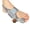 Grey — Brown Button, variant on AlignToe Pro V2 Adjustable Bunion Corrector Toe Straightener - Big Toe Pain Relief Support Splint for Men Women, One Size Fits All, Breathable Comfort