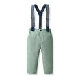 thumbnail image 6 of Godderr 6M-12Y Kids Toddler Boys 2Pcs Clothes Suits Gentleman Clothing Suit for Baby Kids Bow Tie Shirt + Suspender Trousers Two Piece Set, 6 of 7