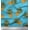 Turquoise Blue, variant on Soimoi Black Cotton Duck Fabric Pine Fruits Print Sewing Fabric Yard 42 Inch Wide