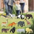 thumbnail image 2 of Esquirla 12pcs Animals Figure Jungle Antelope Giraffe Lion Crocodile Zebra Panda*for Kid, 2 of 7