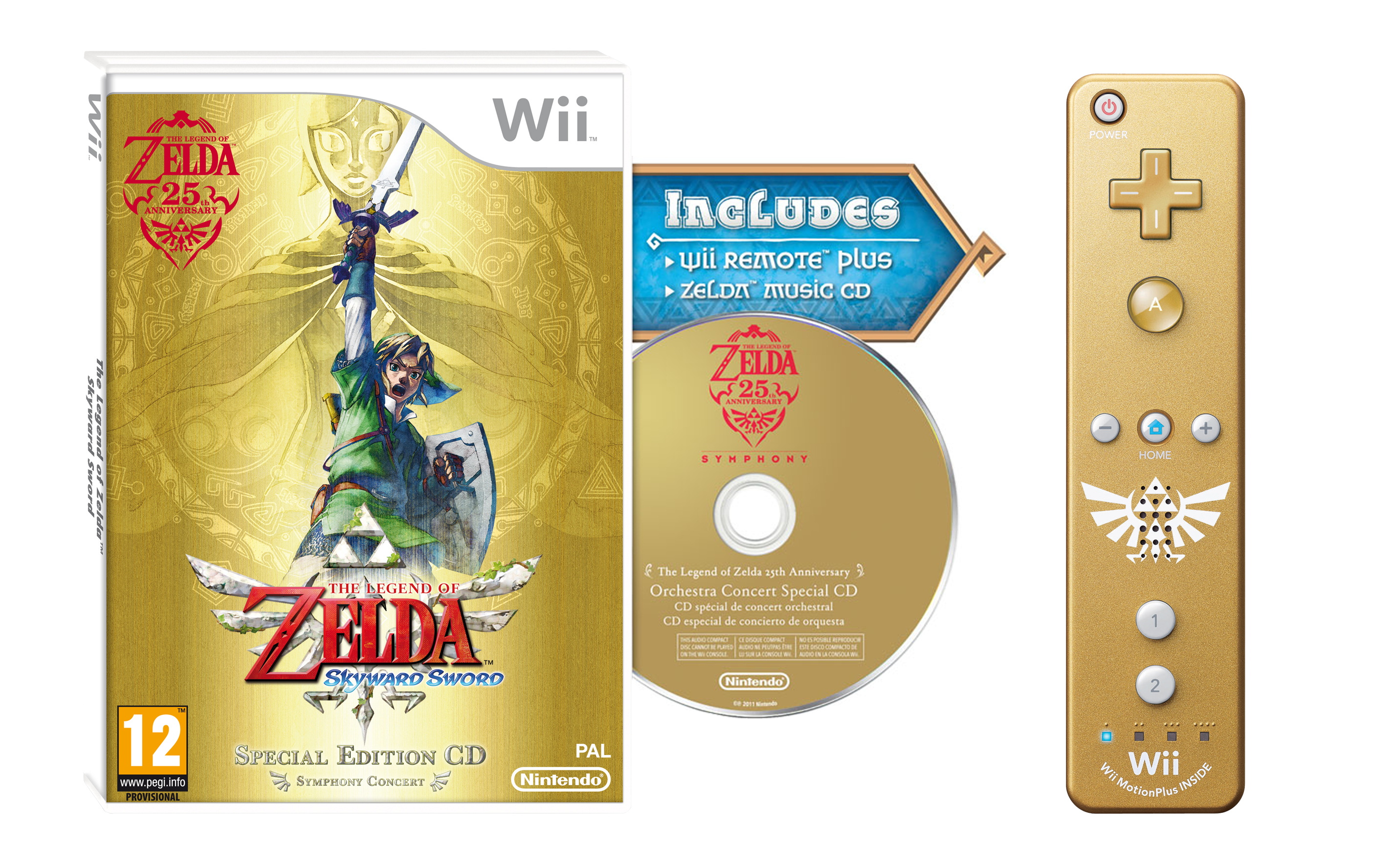 The Legend of Zelda: Skyward Sword Gold Remote Bundle - image 5 of 5