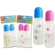 FamilyMaid 8 oz. Print Baby Bottle 2-Piece Set Case Pack of 24
