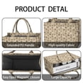 thumbnail image 4 of Large Capacity Tote Bag,Brown Dog Paw Footprint Bone Handbag Fashion Luxury Tote Bag,15.7"x13"x 5.1" Inches,Laptop Compatible, 4 of 6