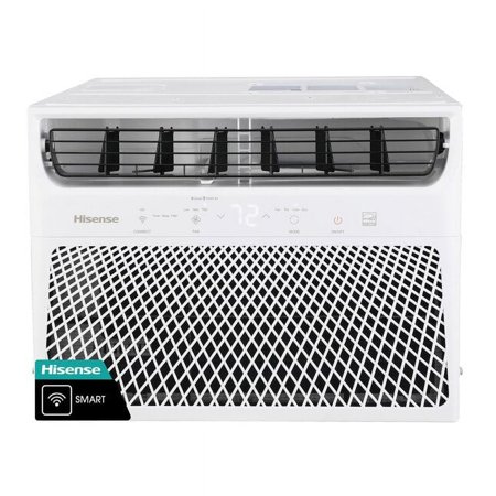 Restored Hisense 11,500 BTU (10,700 BTU Heat) 230V Window Air Conditioner, White (Refurbished)