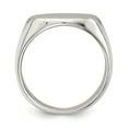 thumbnail image 2 of 925 Sterling Silver 12x17mm Closed Back Signet Ring, 2 of 3