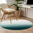 thumbnail image 5 of Abstract Art Washable Area Rug&nbsp;4 ft Green White Gradient Watercolor Soft Round&nbsp;Rugs for Living Room, Non Slip Carpet for Bedroom&nbsp;Entryway Dining Room, 5 of 9
