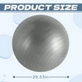 thumbnail image 2 of BESTSKY Exercise Ball,29.53in Pregnancy Ball,Anti-Slip Birth Ball,Gray, 2 of 7