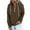 Brown, variant on jsaierl Hoodies for Women Solid Quarter Zip Pullover Loose Fit Drawstring Sweatshirt Long Sleeve Dressy Casual Shirt Blouse with Pcokets