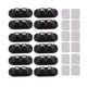 thumbnail image 1 of 12 piezas Mini ruedas giratorias autoadhesivas de doble bola que ahorran trabajo Movimiento silencioso Rotación de 360 ​​grados Polea adhesiva para electrodomésticos de cocina Muebles Negro, 1 of 10