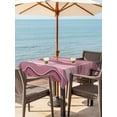 thumbnail image 4 of Square Outdoor Tablecloth with Umbrella Hole Pink Ombre Outside Table Cloth Waterproof Patio Table Cover Abstract Art Moire Ocean Waves Zipper Tablecloths for Picnic Party Camping 60x60 Inch, 4 of 8