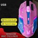 thumbnail image 3 of Pink 6 Buttons 3200DPI Adjustable Gamer Wired Ergonomic LED Optical USB Computer Mouse for PC Laptop Notebook, 3 of 5
