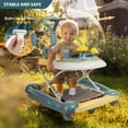 thumbnail image 6 of JieC 4 in 1 Baby Walker, Foldable Hand Push Walker, Height Adjustable, Suitable for Boys & Girls, Green, 6 of 10