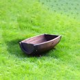 thumbnail image 4 of OULII plant pot Wood Half Barrel Planter Robust Wood 1Set Vintage Patio Decor, 4 of 8