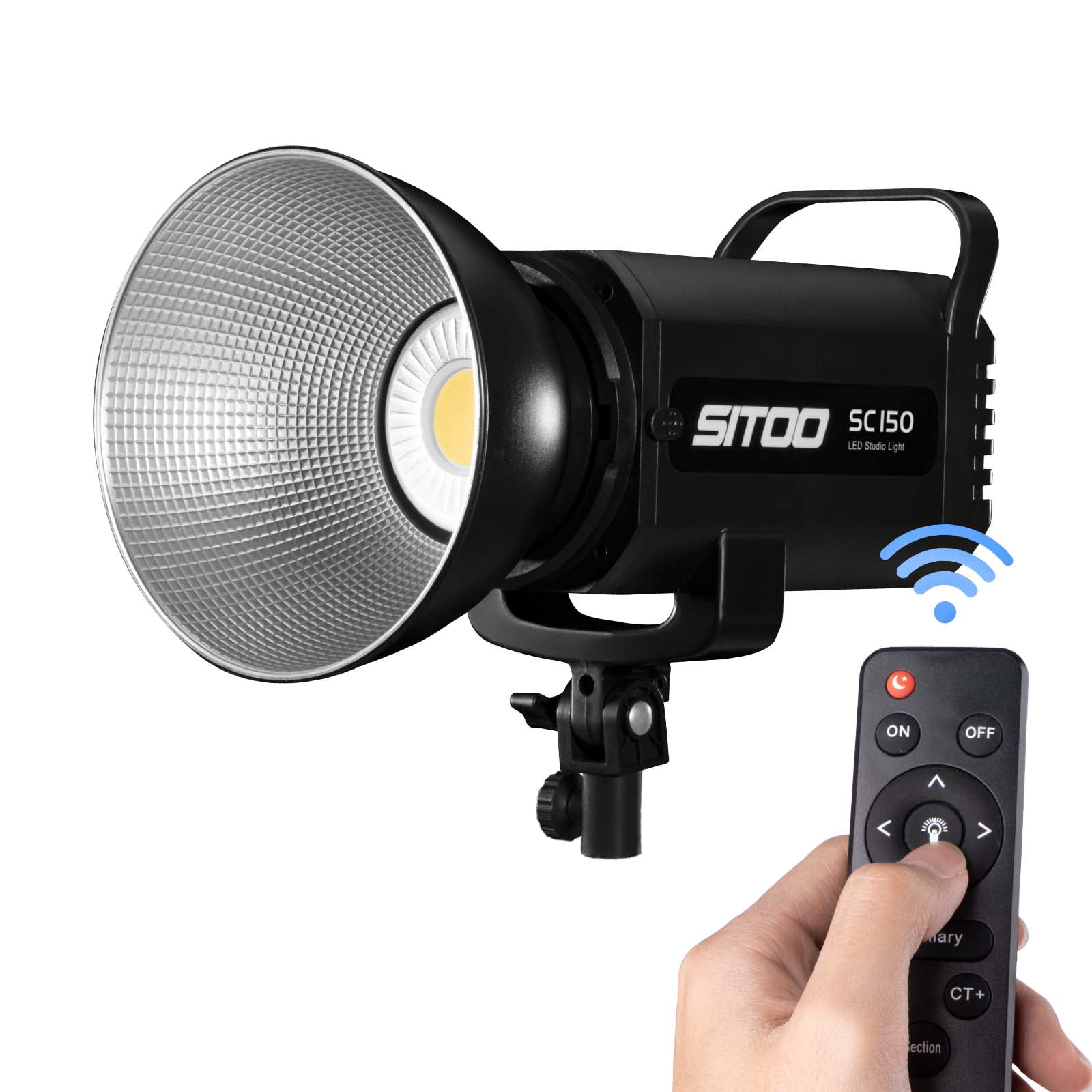 SITOO – lampe LED SC150 150W 5600K, Version blanche, panneau LCD, éclairage  de Studio continu pour enregistrement vidéo - AliExpress