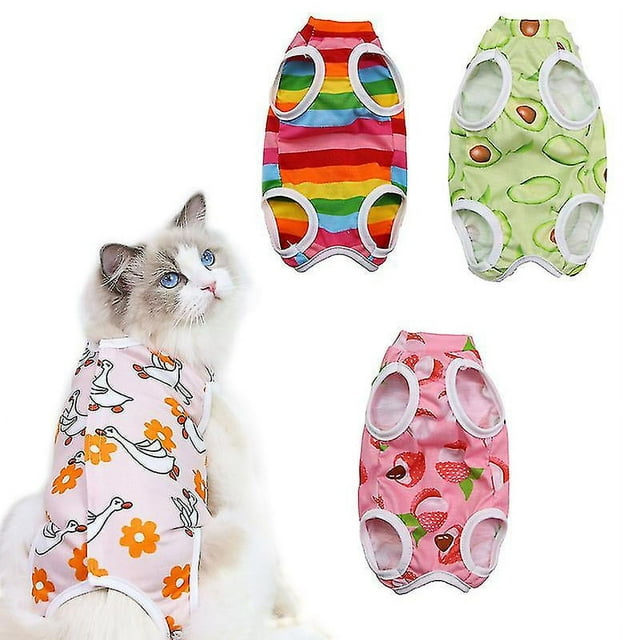 Ropa de esterilización para gatos, trajes de recuperación para gatos, envolturas corporales de recuperación de algodón, ropa transpirable para recuperación de gatitos Sailing Electrónica
