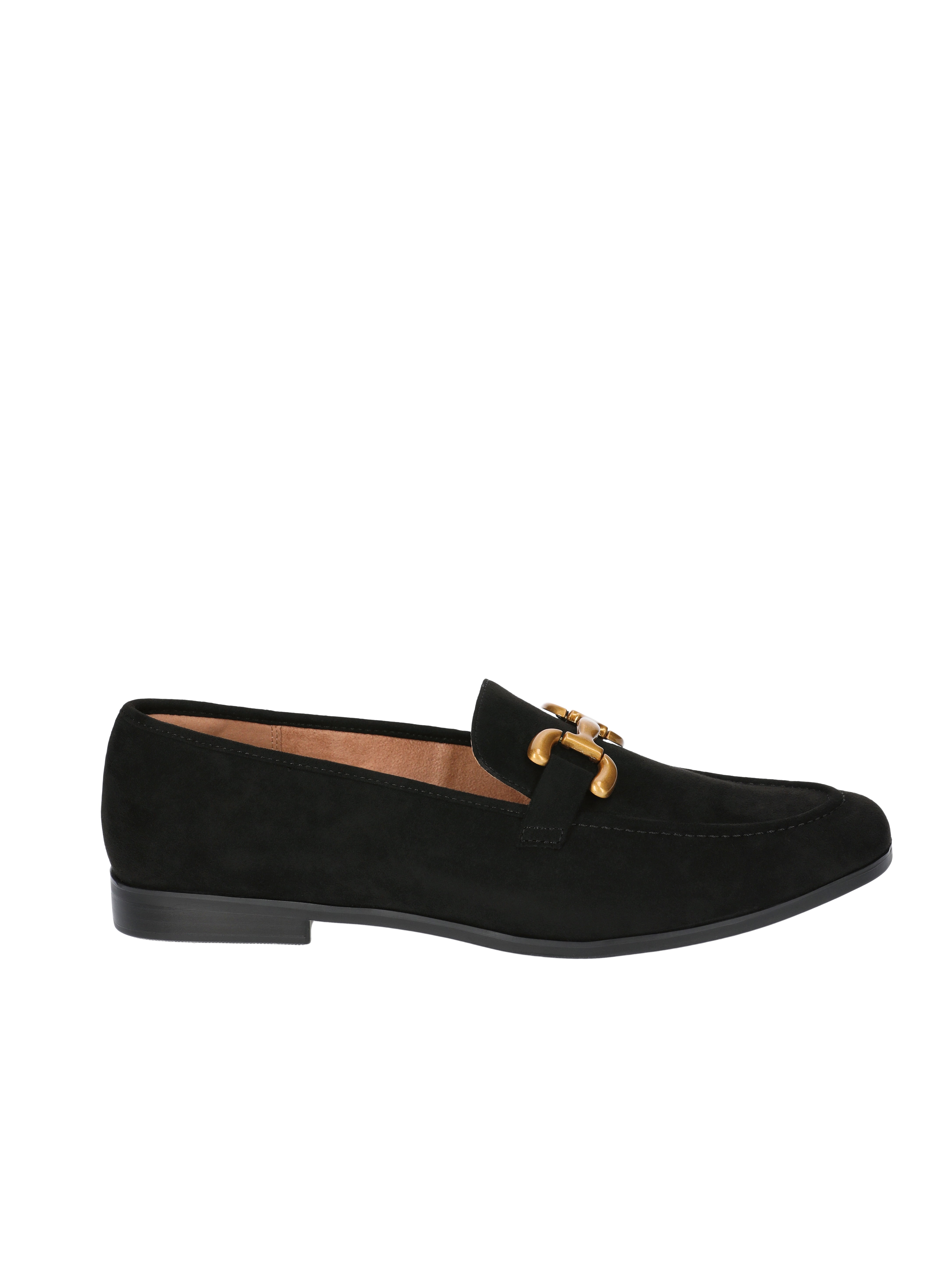 Time and Tru Women's Faux Leather Buckle Loafers