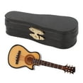 thumbnail image 4 of Guitarra eléctrica en miniatura de tilo y Metal, miniadornos de instrumentos musicales, guitarra recortada de 10cm, 4 of 12