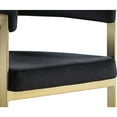 thumbnail image 4 of Meridian Furniture Marcello Black Velvet Dining Chair (Set of 2), 4 of 7