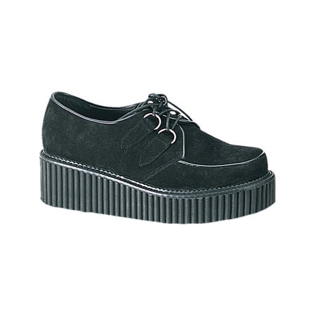 2 Inch Platform Basic Suede - black suede shoes 2 inch wedge platform creepers