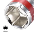 thumbnail image 4 of Unique Bargains 1/2-Inch Drive by 32mm Shallow Socket w Red Band, Cr-V, 6-Point, Metric, 4 of 4