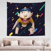 Toy SML Jeffy Tapestry Decor Luxury Wall Hanging Tapestries For Bedroom Living Room Dormitory Mural Blanket 60x51in