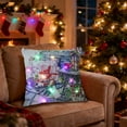 thumbnail image 7 of Xuniizn Christmas Pillow Covers 18x18 inch Xmas Decorations Soft Plush Faux Fur Wool Christmas Throw Pillow Cases Winter Holiday Decor for Sofa Living Room, 7 of 7