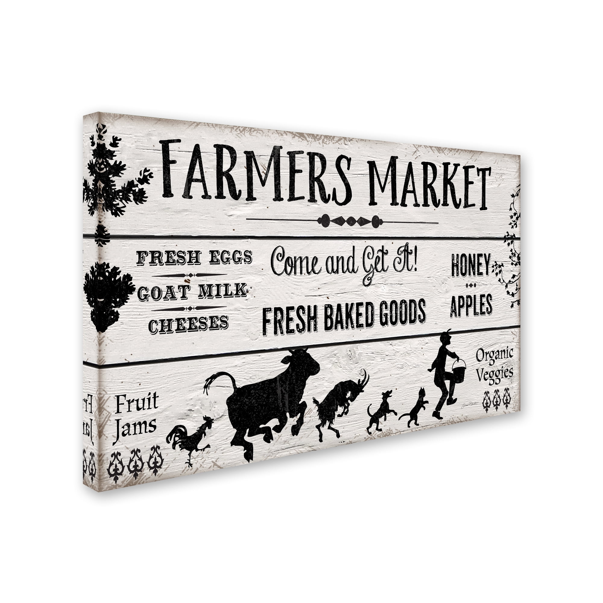 Trademark Fine Art 'Farmers Market 2' Canvas Art by Jean Plout