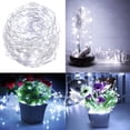 thumbnail image 6 of BOSAN 2PCS Fairy Lights Indoor Outdoor Battery Operated, Silver Wire 8 Mode 16Ft 50 LEDs Timer Christmas String Lights with Remote for Tree Bedroom Party Wedding Decoration (Cool White), 6 of 6