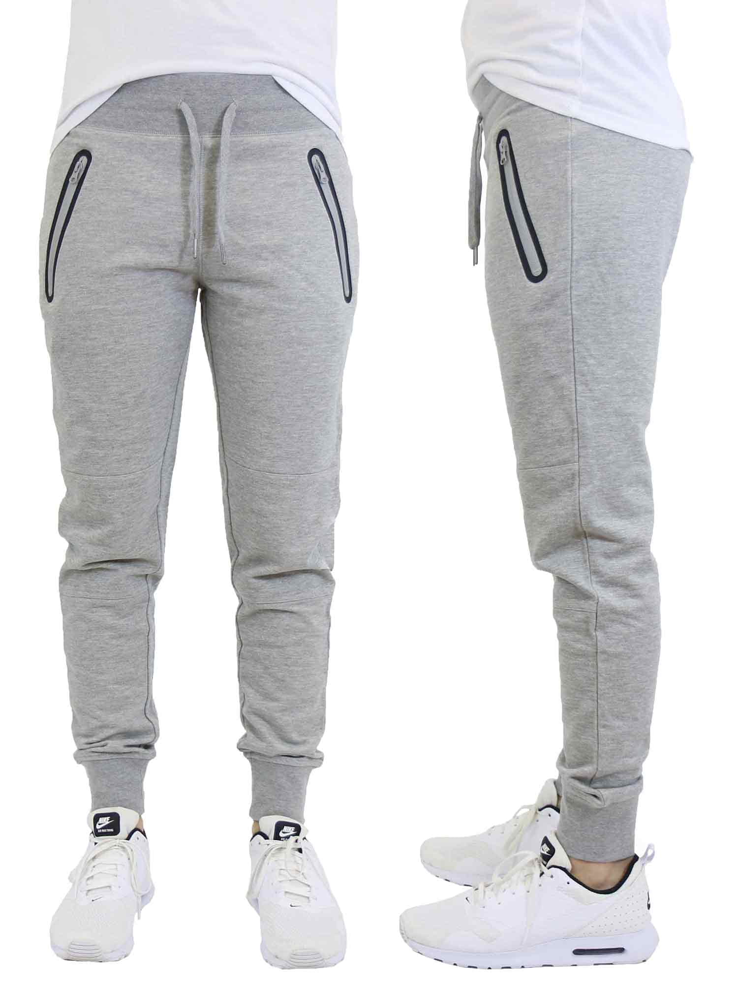 Men's Jogger Sweatpants With Zipper Pockets
