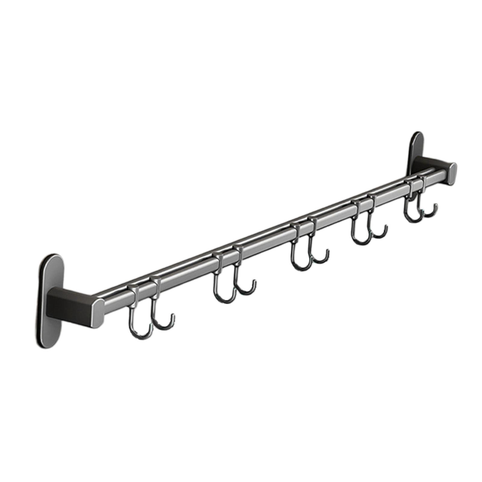 Fiocias Kitchen Utensil Rack, Kitchen Rack, Rail Rack Organizer for Hanging, Cup Holder, 6cm